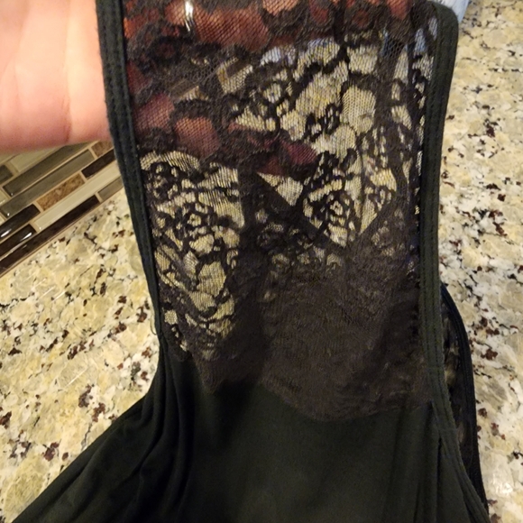 Victoria's Secret L lingerie Racerback lace see thru front w/ solid back - Picture 4 of 6